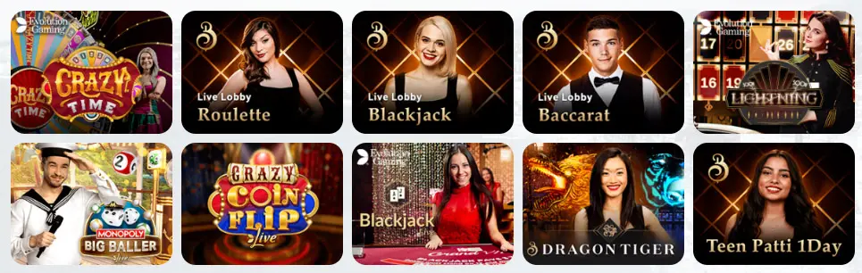 Jeux de casino en direct Spin Panda Casino