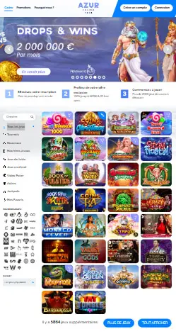 l'application et interface Spin Panda Casino