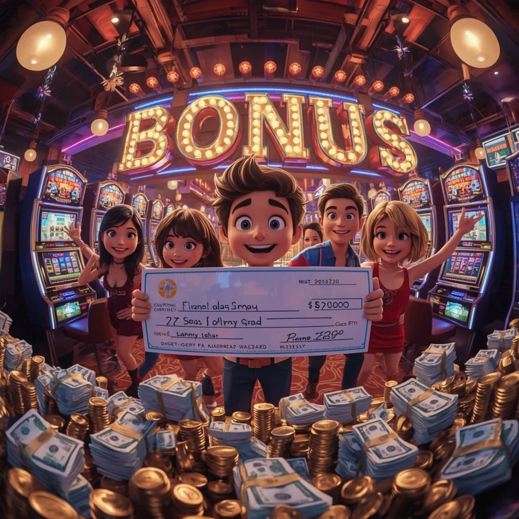 bonus dans les mains d'un joueur au Spin Panda Casino